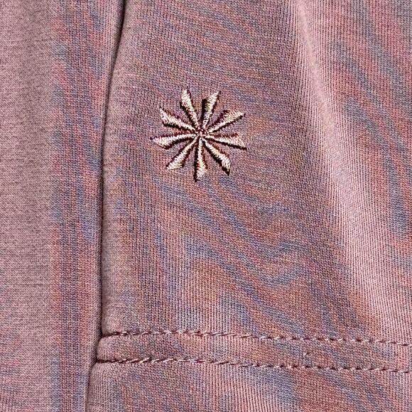 Athleta Seasoft Sweatshirt Womens Sz M Crew Neck Smoky Rose Tencel Athleisure - Picture 8 of 10